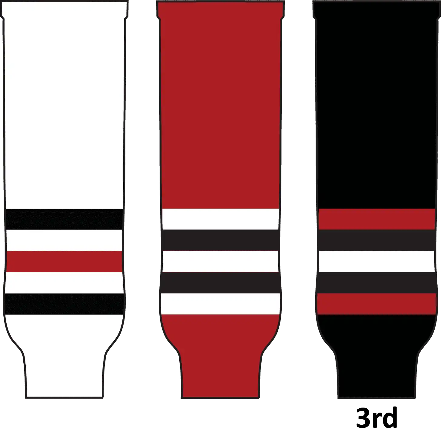 Pearsox Pro Weight Nhl Team Hockey Socks - Chicago White