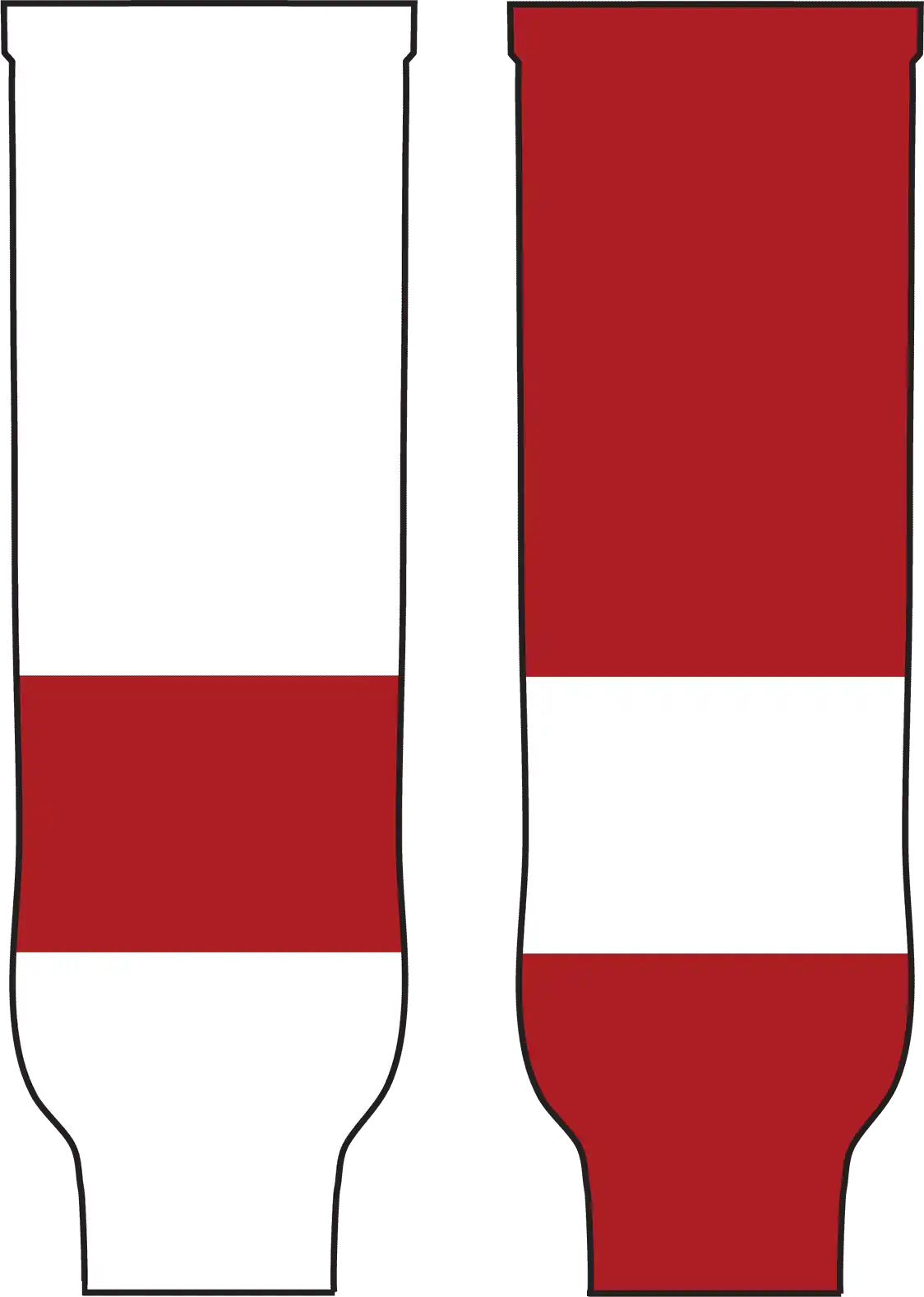 Pearsox Pro Weight Nhl Team Hockey Socks - Detroit Red