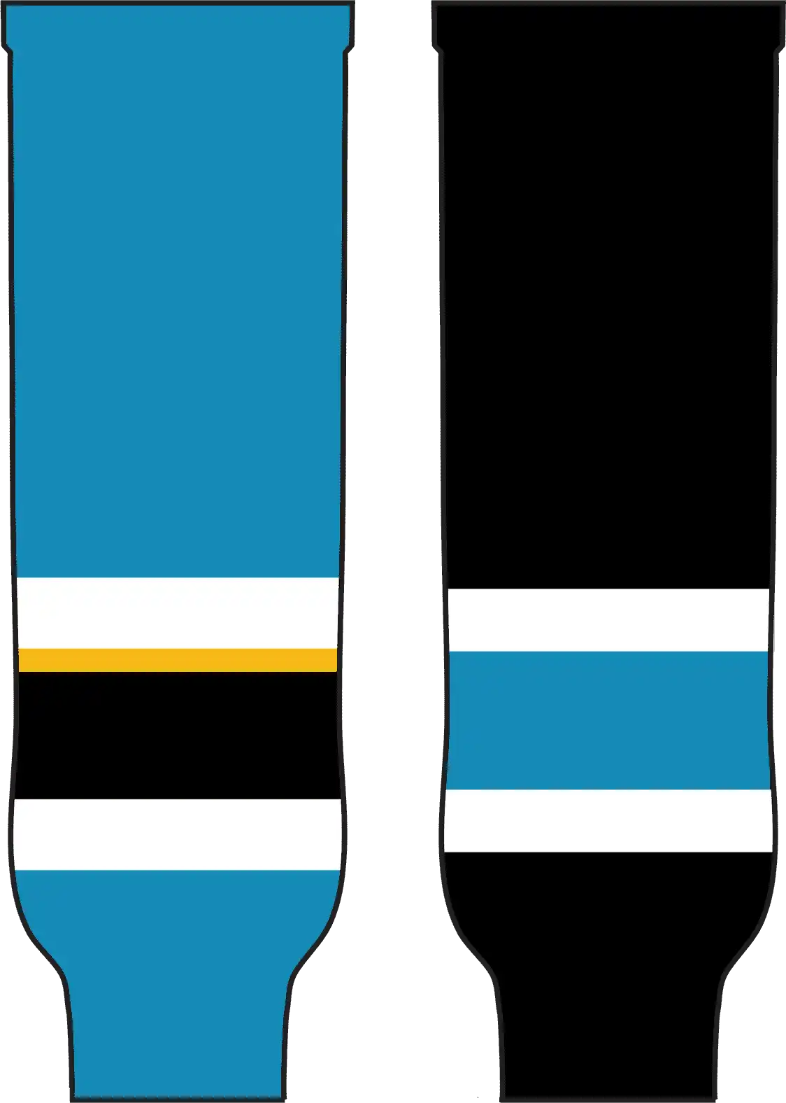 Pearsox Pro Weight Nhl Team Hockey Socks - San Jose Teal