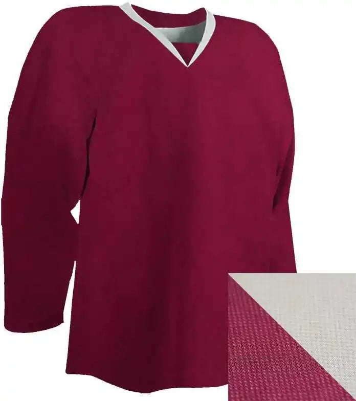 Pearsox Reversible Hockey Jersey - Maroon White