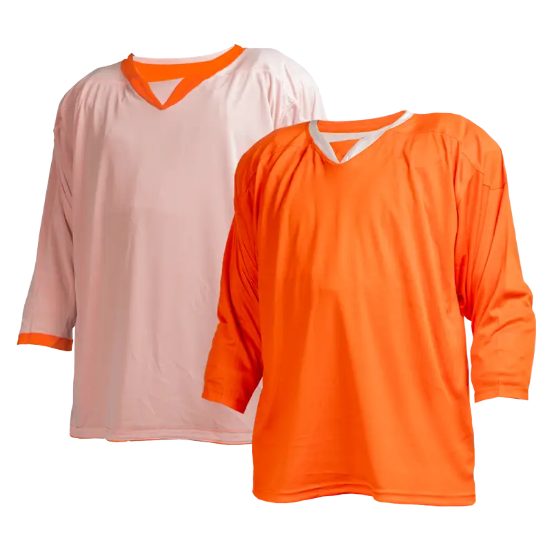 Pearsox Reversible Hockey Jersey - Orange White