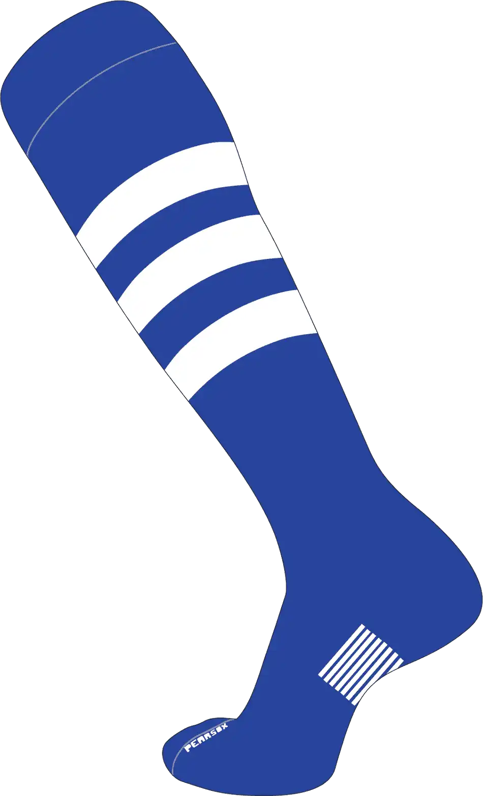 Pearsox Slugger Knee High Socks - Royal White