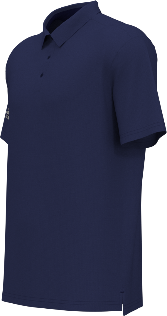 Penguin Golf Ogkba001 Men’s Short Sleeve Oxford Polo - Black Iris Blue Heather