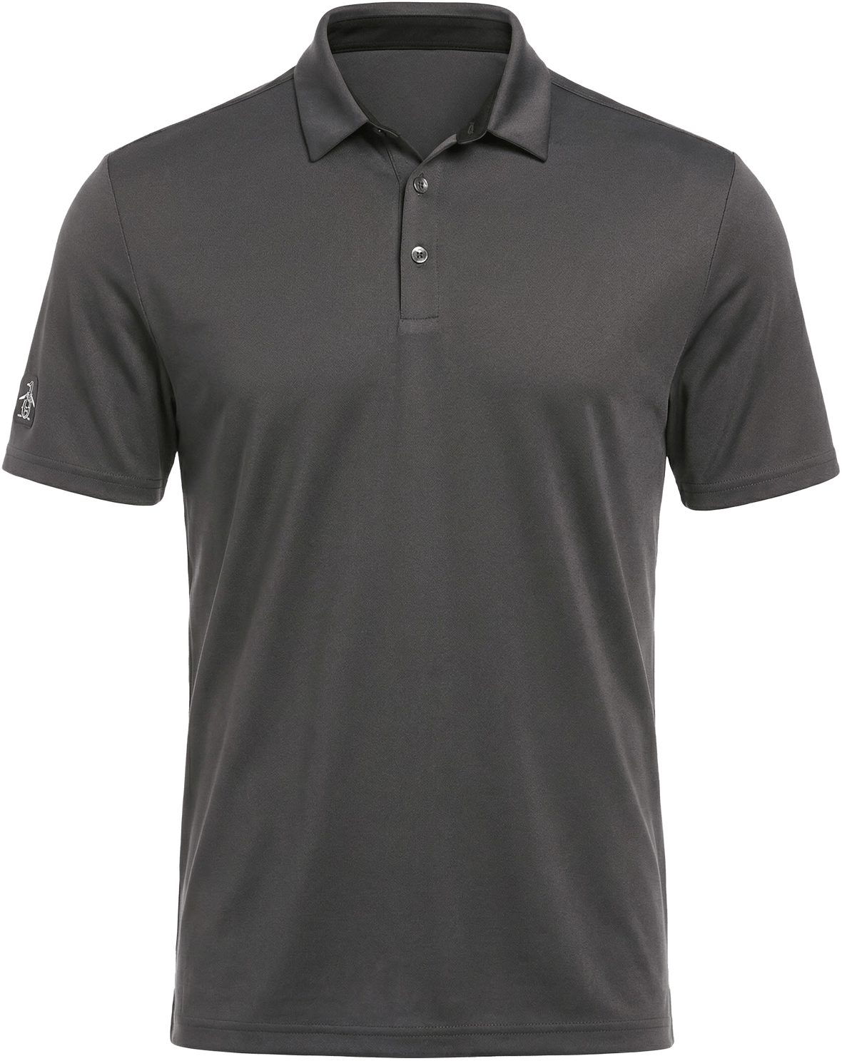 Penguin Golf Ogkba001 Men’s Short Sleeve Oxford Polo - Caviar Black