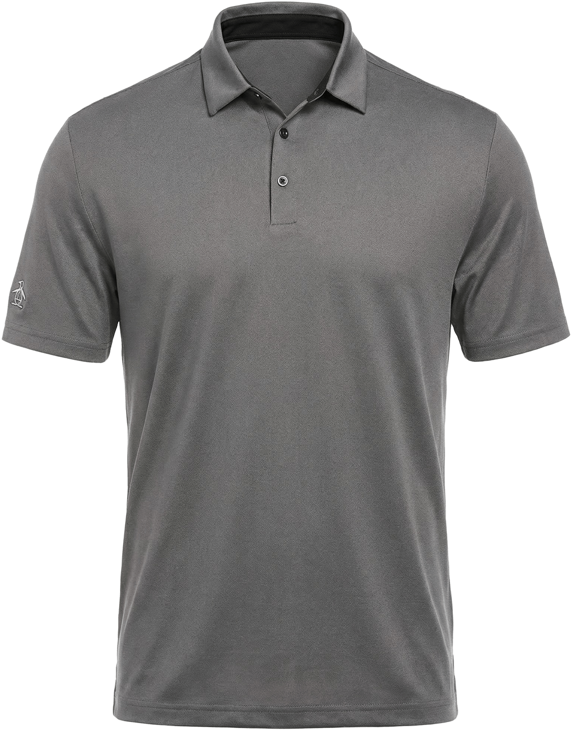 Penguin Golf Ogkba001 Men’s Short Sleeve Oxford Polo - Caviar Grey