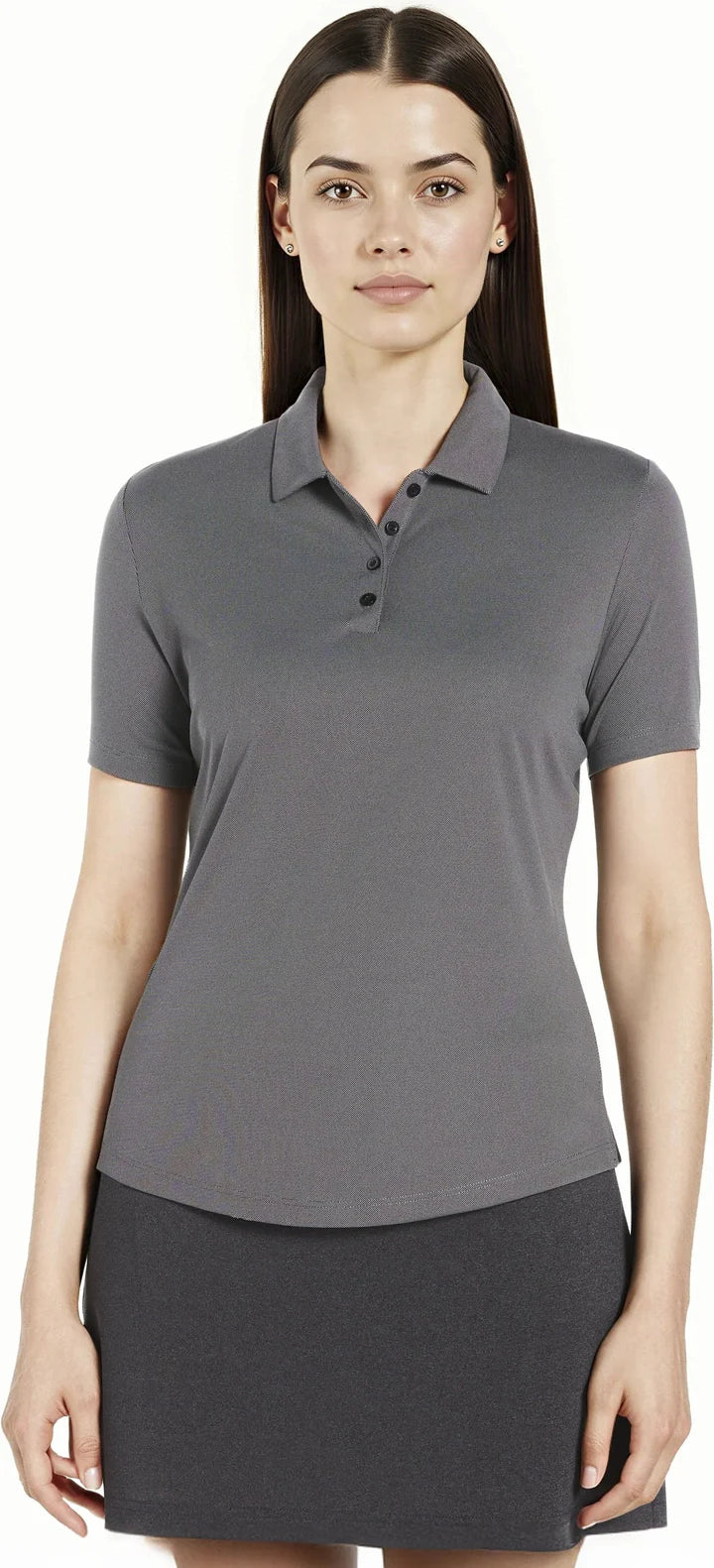 Penguin Golf Ogkba002 Women’s Oxford Polo - Caviar Grey - Ladies 3xl