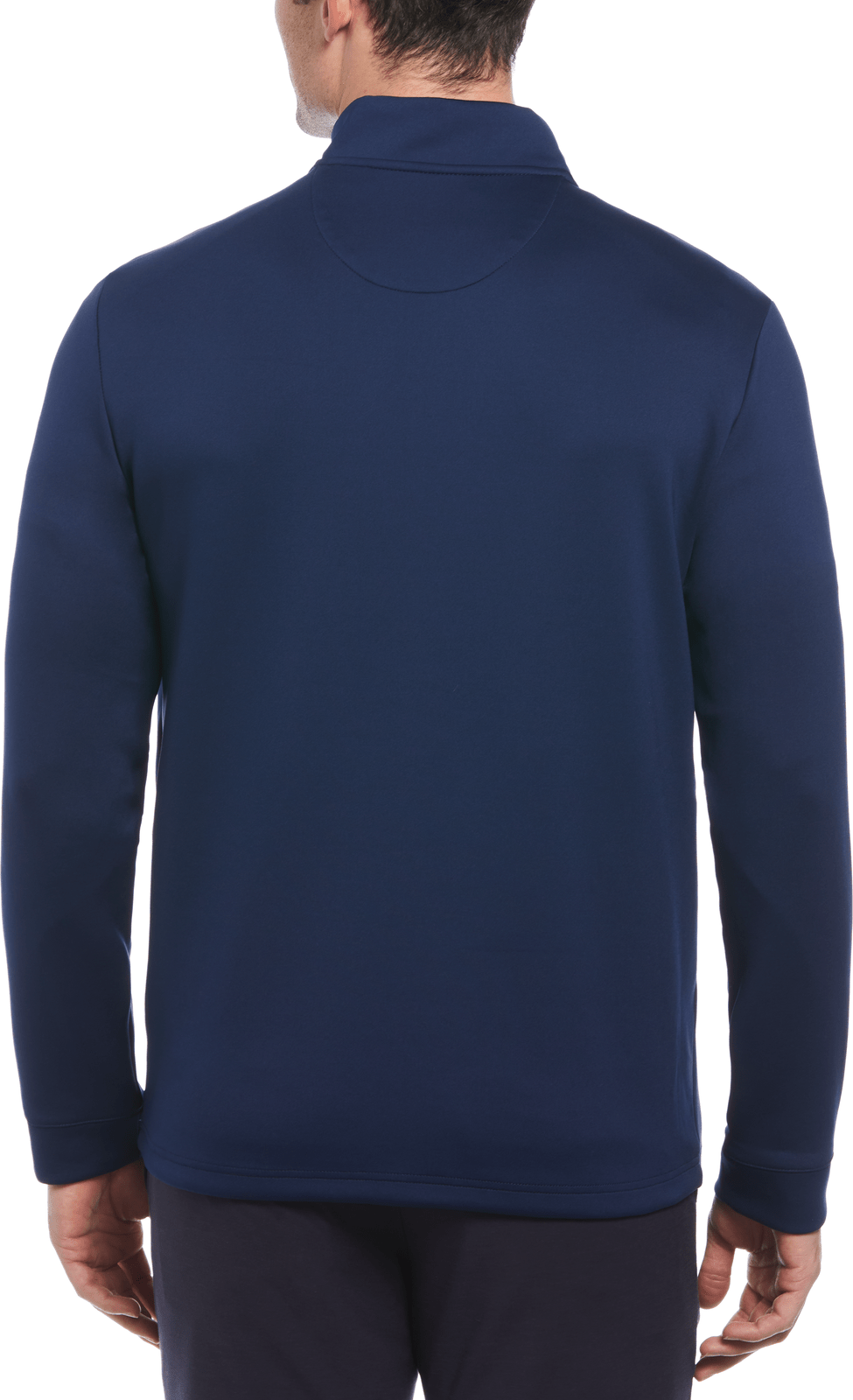 Penguin Golf Ogksa049 Clubhouse Long Sleeve Mock Pullover - Black Iris