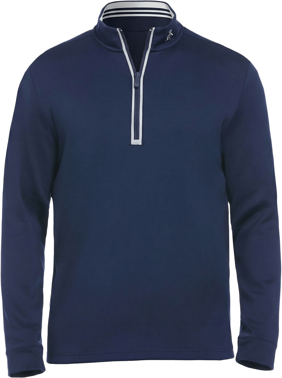 Penguin Golf Ogksa049 Clubhouse Long Sleeve Mock Pullover - Black Iris