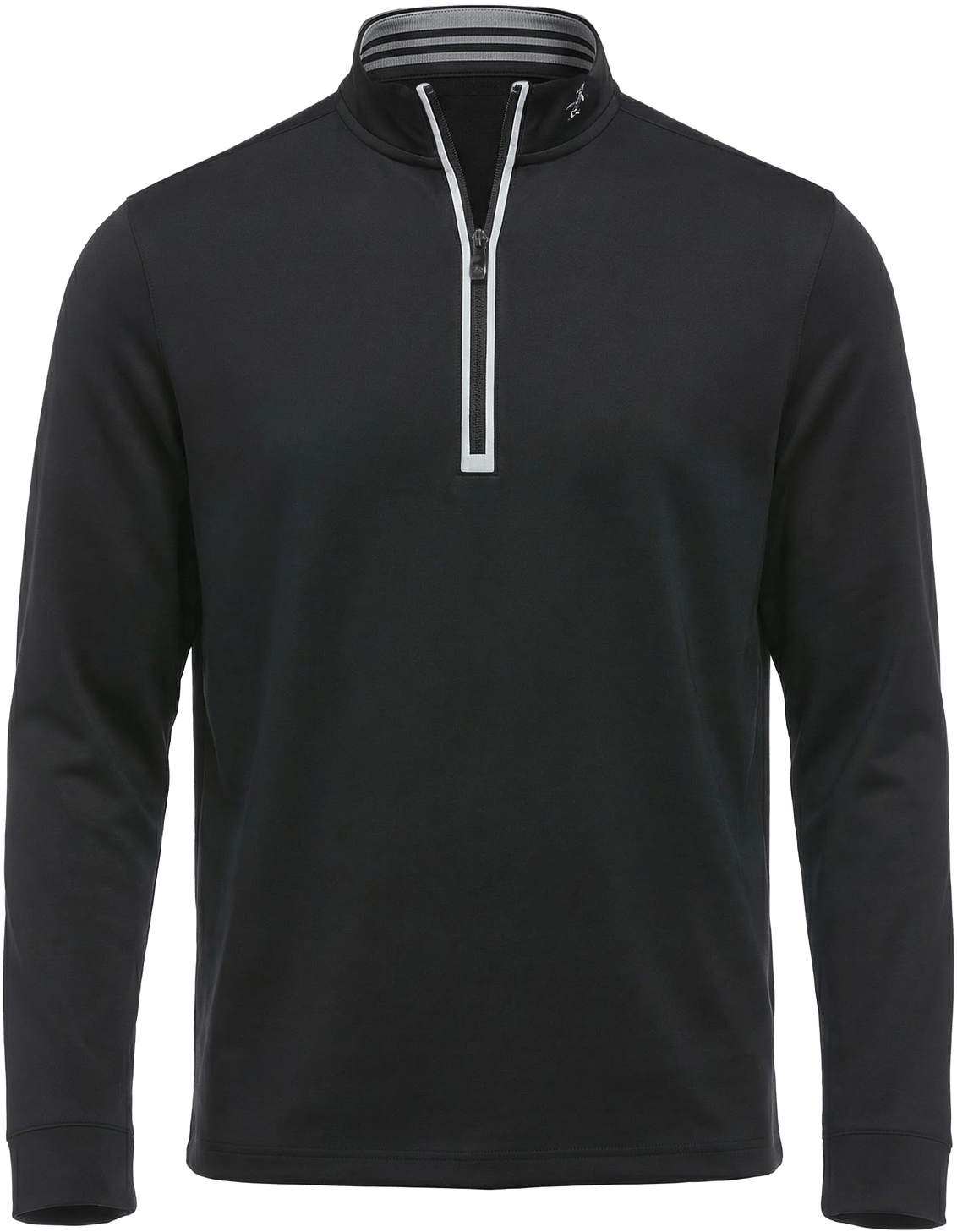Penguin Golf Ogksa049 Clubhouse Long Sleeve Mock Pullover - Caviar
