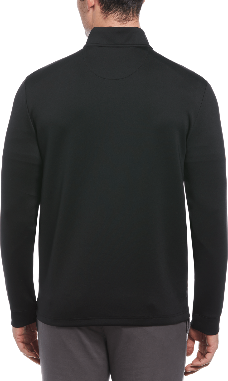 Penguin Golf Ogksa049 Clubhouse Long Sleeve Mock Pullover - Caviar