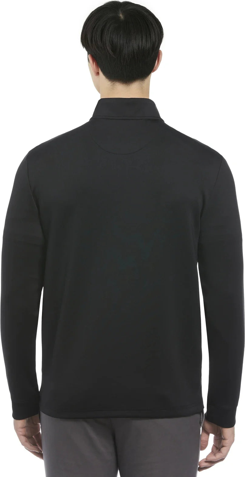 Penguin Golf Ogksa049 Clubhouse Long Sleeve Mock Pullover - Caviar - Adult Xs