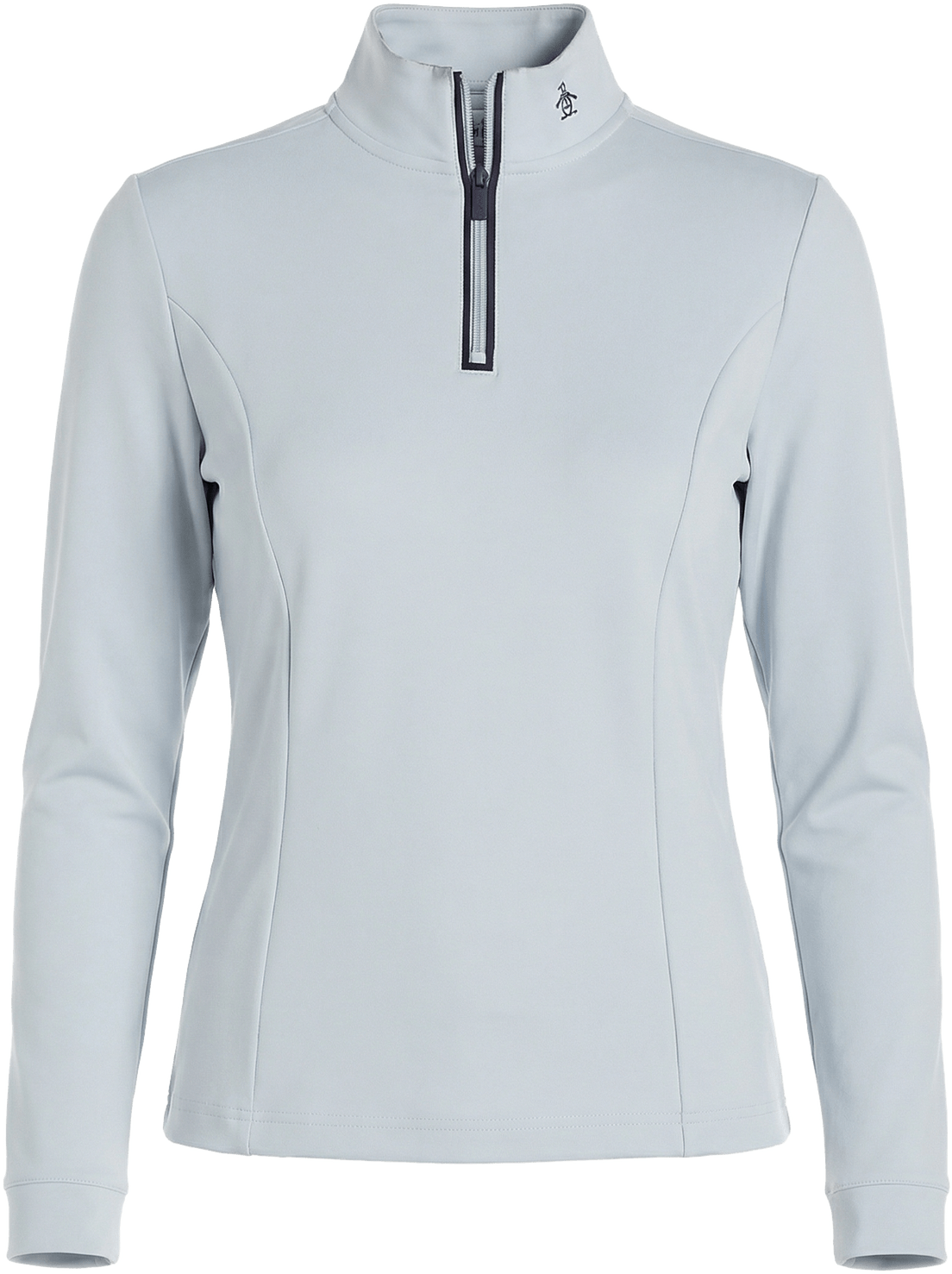 Penguin Golf Ogksb222 Women’s Long Sleeve Clubhouse Mock Pullover - Pearl Blue