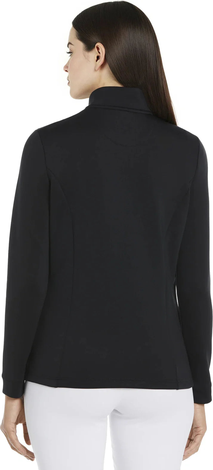 Penguin Golf Ogksb222 Women’s Long Sleeve Clubhouse Mock Pullover - Caviar - Ladies s