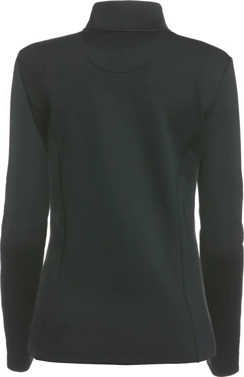 Penguin Golf Ogksb222 Women’s Long Sleeve Clubhouse Mock Pullover - Caviar