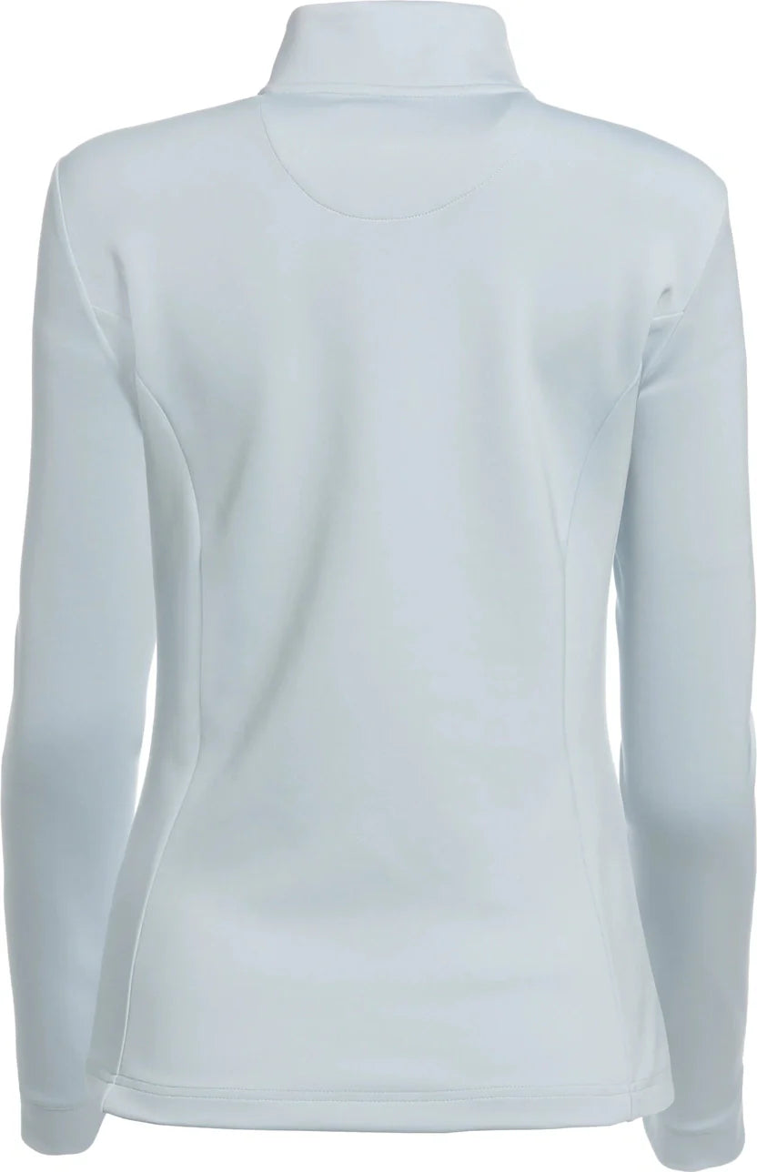 Penguin Golf Ogksb222 Women’s Long Sleeve Clubhouse Mock Pullover - Pearl Blue