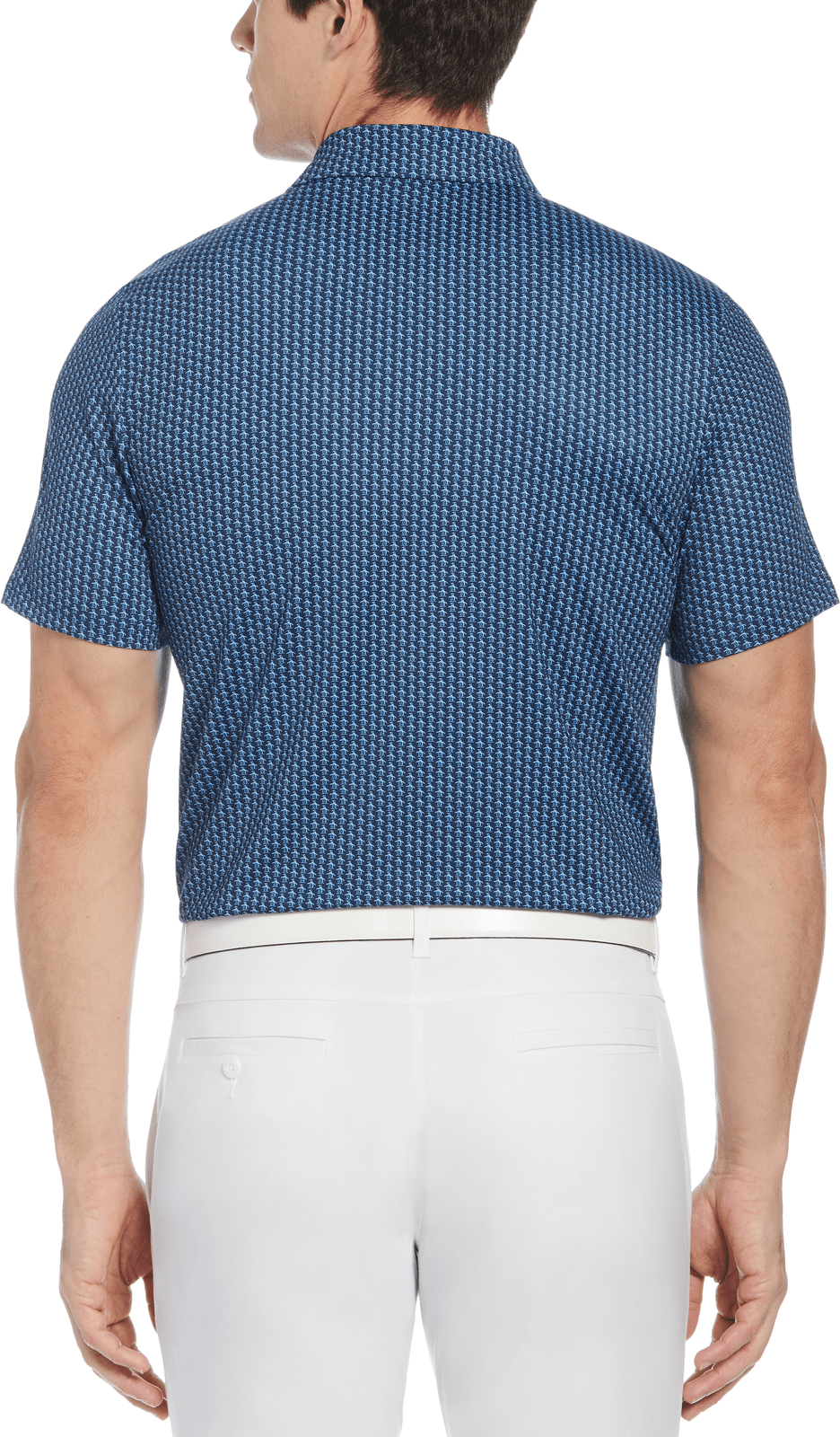 Penguin Golf Ogksc0f0 Allover Pete Print Polo Shirt - Black Iris