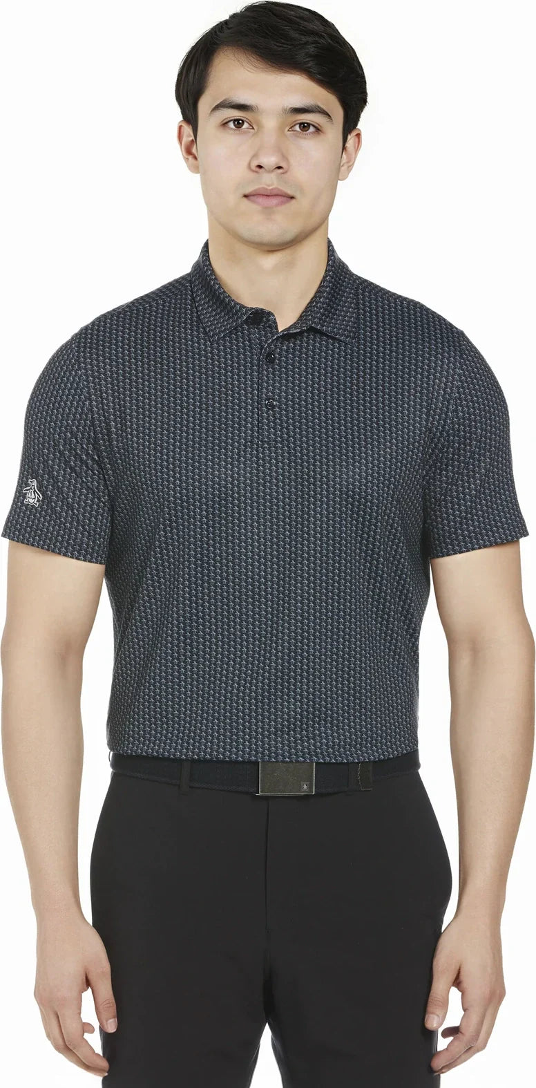 Penguin Golf Ogksc0f0 Allover Pete Print Polo Shirt - Caviar