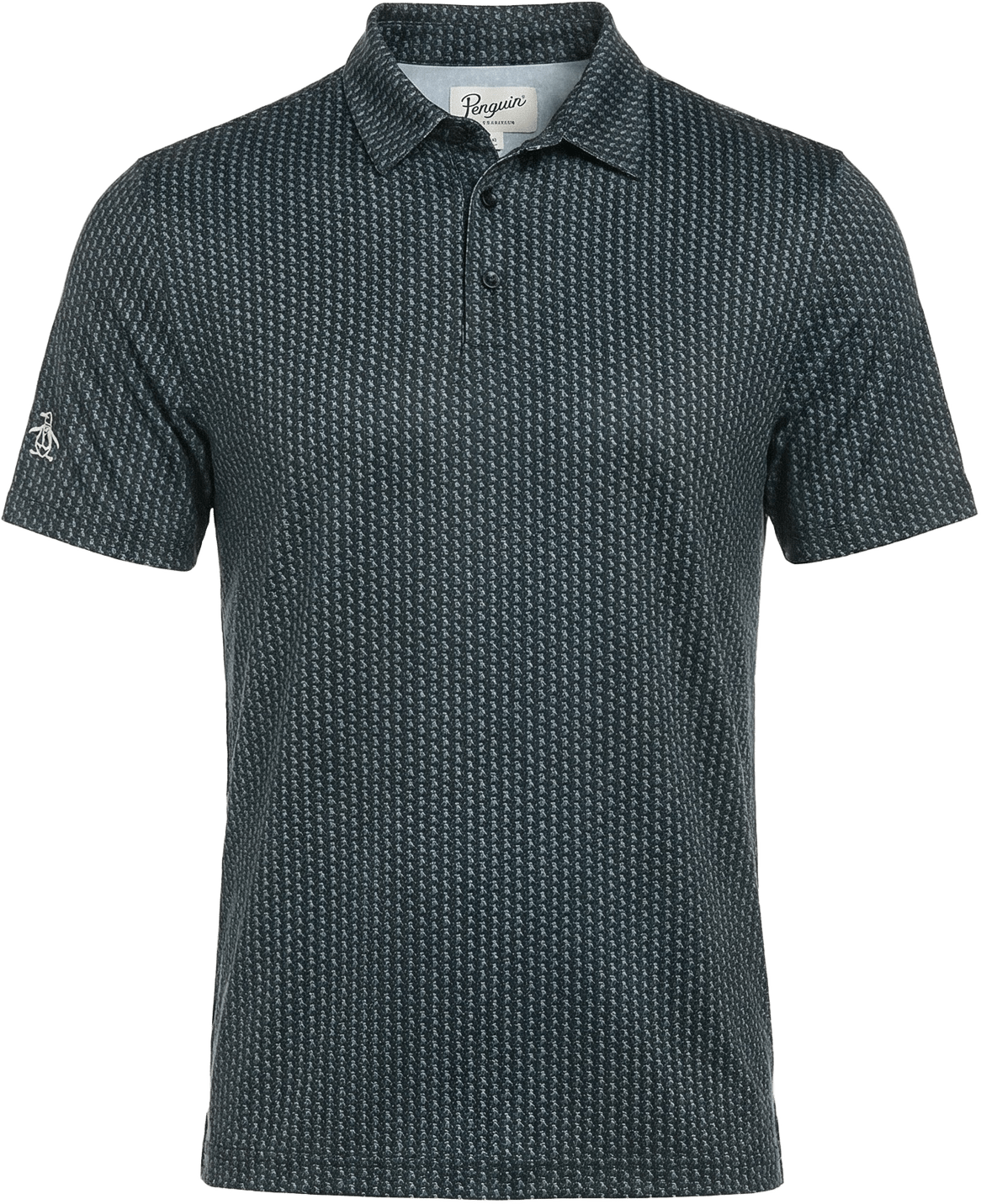 Penguin Golf Ogksc0f0 Allover Pete Print Polo Shirt - Caviar