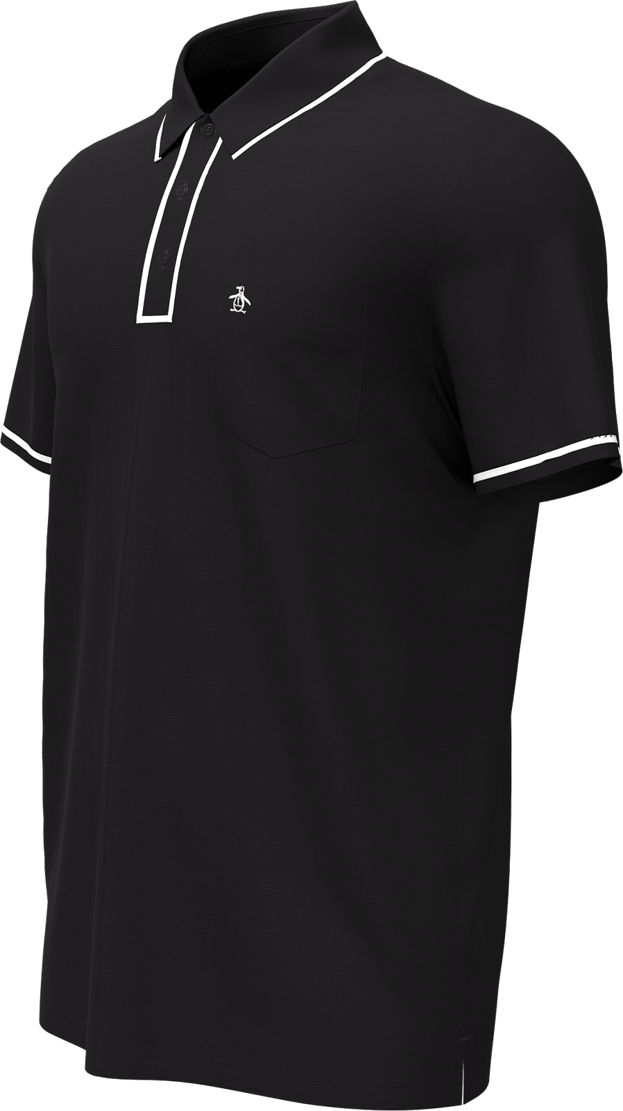 Penguin Golf Ogkse002 Technical Earl Short Sleeve Polo Shirt - Caviar