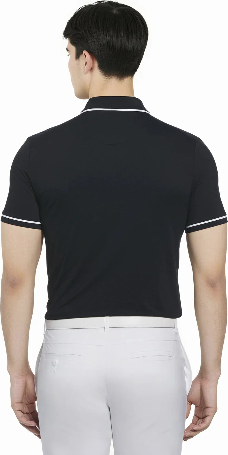 Penguin Golf Ogkse002 Technical Earl Short Sleeve Polo Shirt - Caviar