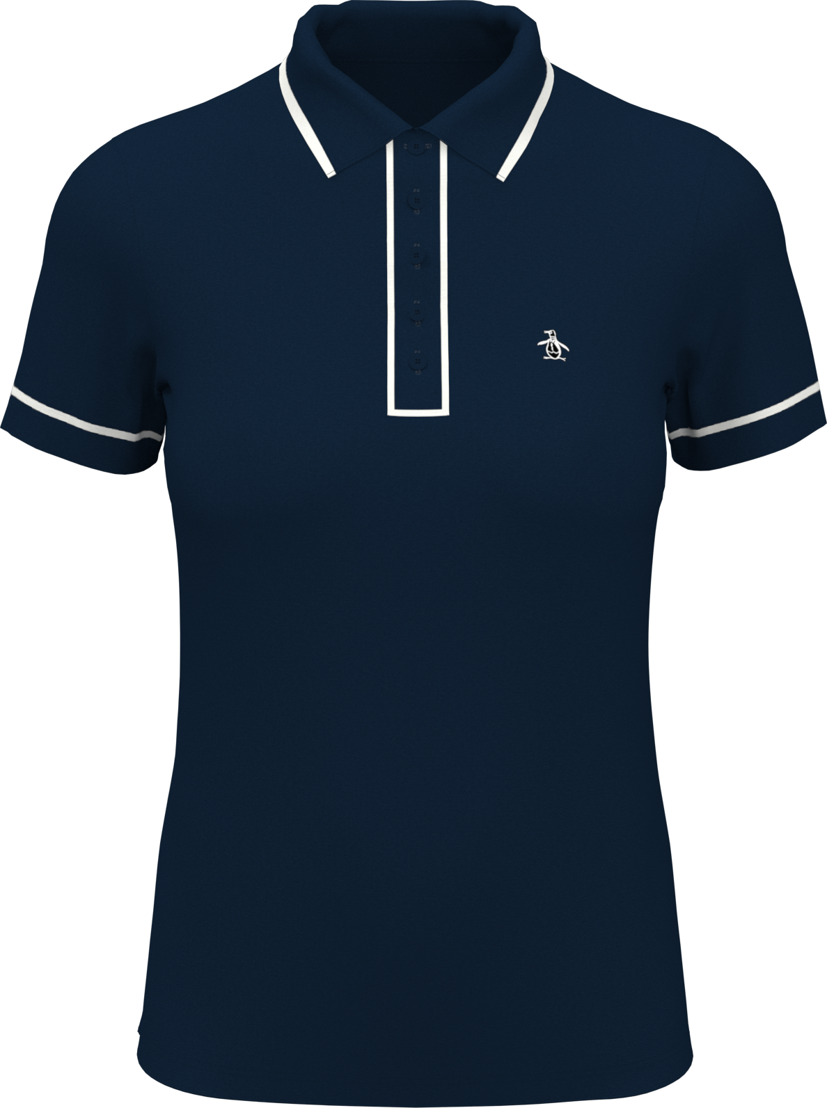 Penguin Golf Ogkse048 Performance Veronica Short Sleeve Polo Shirt - Black Iris