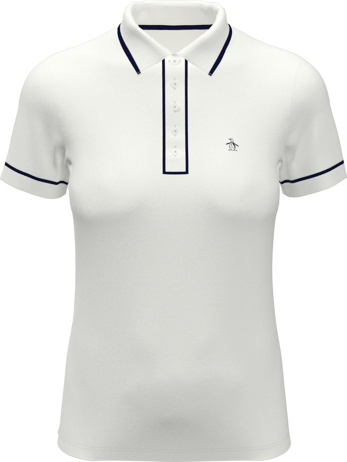 Penguin Golf Ogkse048 Performance Veronica Short Sleeve Polo Shirt - Bright White