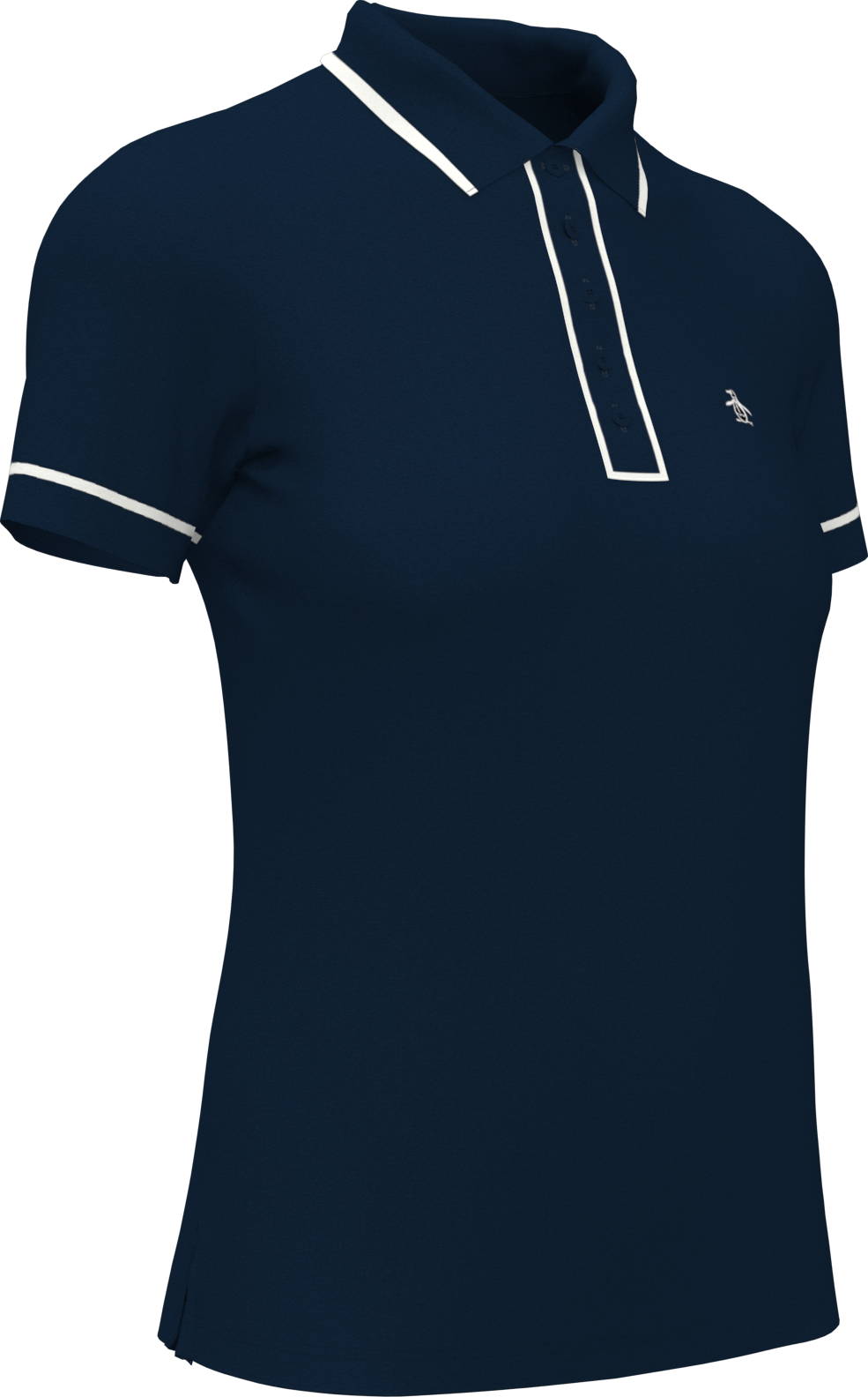 Penguin Golf Ogkse048 Performance Veronica Short Sleeve Polo Shirt - Black Iris
