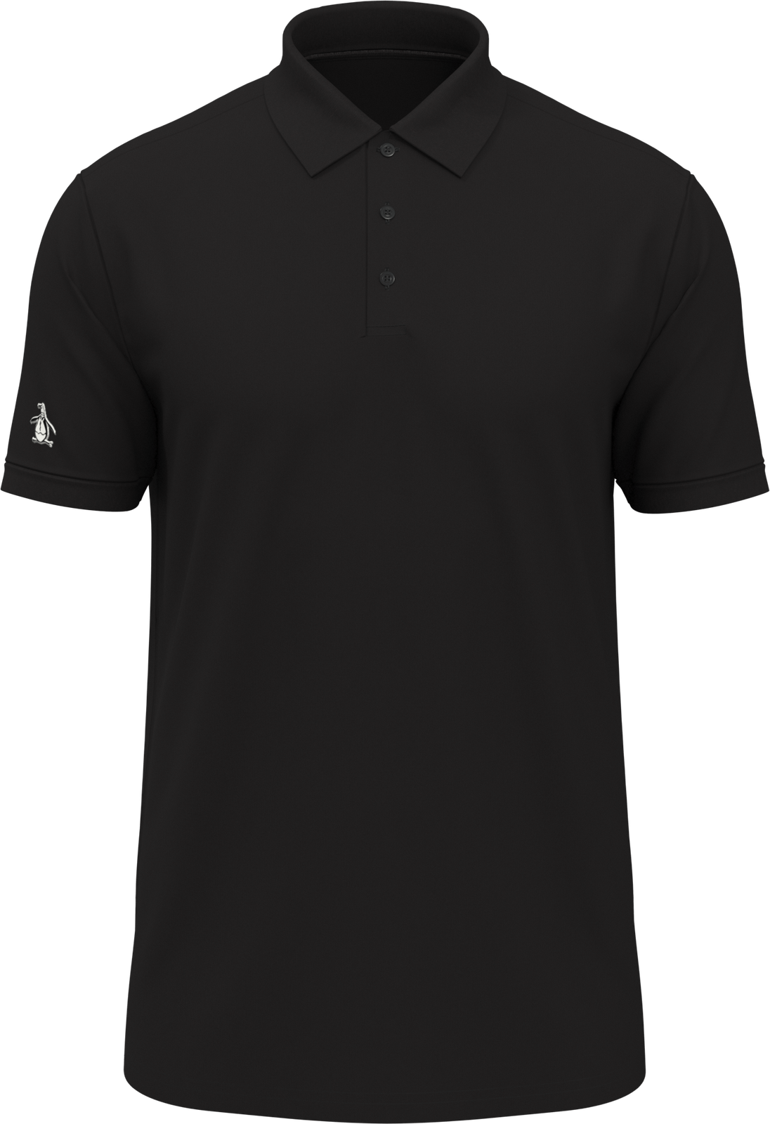 Penguin Golf Ogm0f4 Men’s Short Sleeve Classic Polo - Caviar