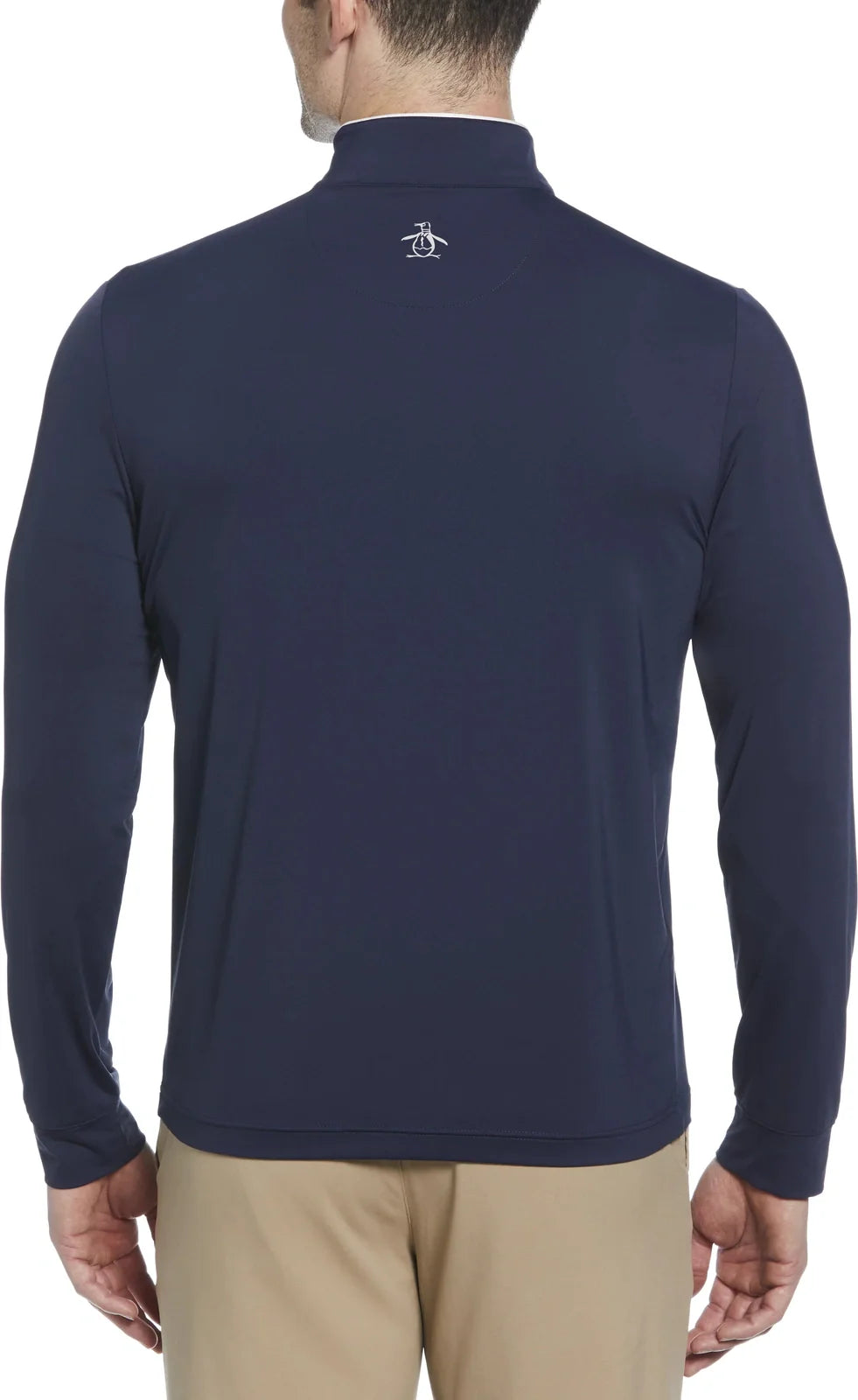 Penguin Golf Ogm100 Lightweight Earl 1/4 Zip Pullover - Black Iris