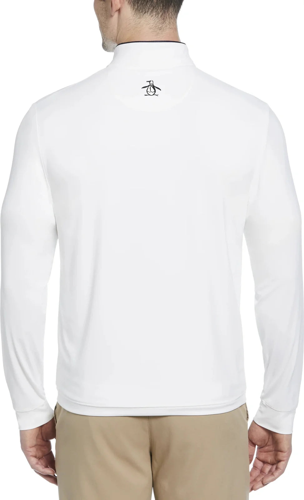 Penguin Golf Ogm100 Lightweight Earl 1/4 Zip Pullover - Bright White