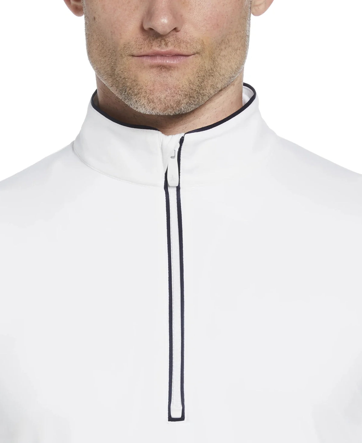 Penguin Golf Ogm100 Lightweight Earl 1/4 Zip Pullover - Bright White