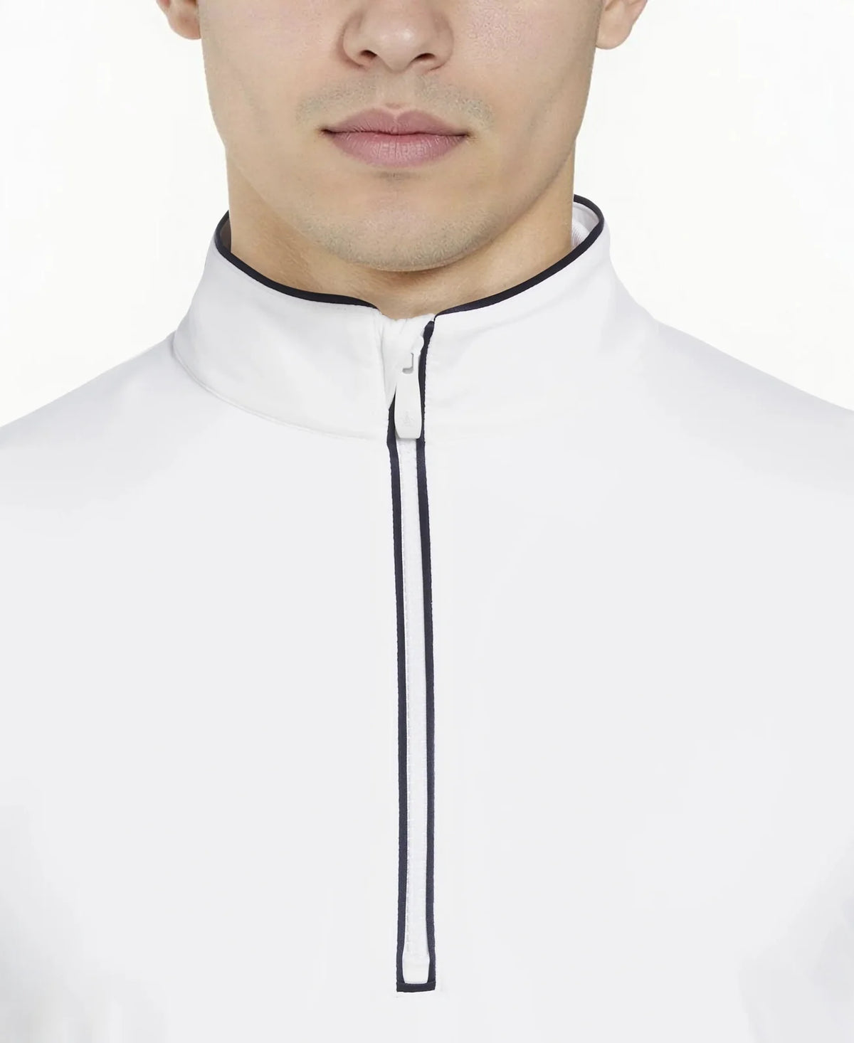Penguin Golf Ogm100 Lightweight Earl 1/4 Zip Pullover - Bright White