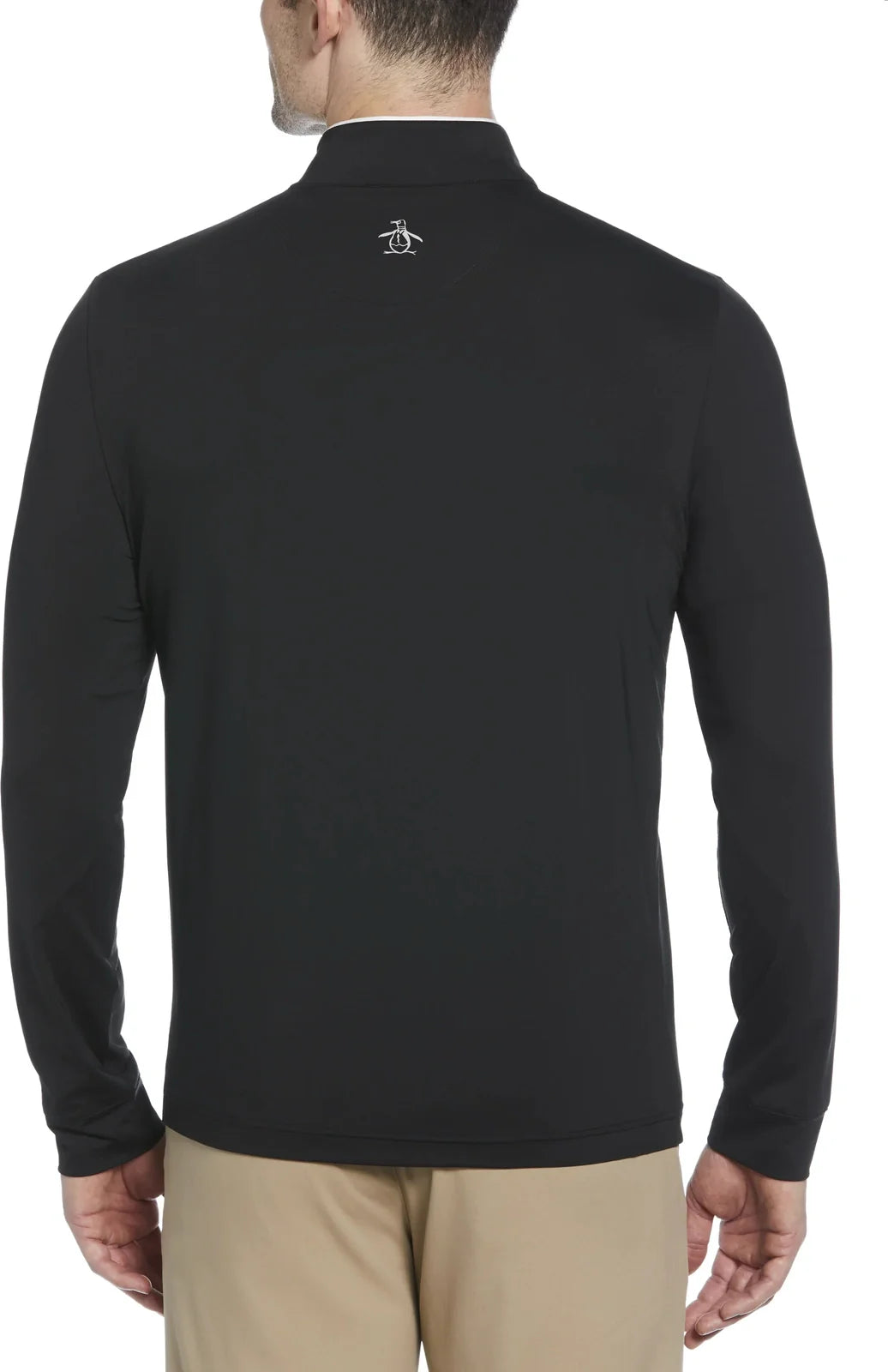 Penguin Golf Ogm100 Lightweight Earl 1/4 Zip Pullover - Caviar