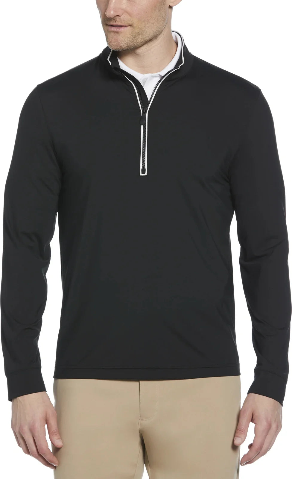 Penguin Golf Ogm100 Lightweight Earl 1/4 Zip Pullover - Caviar