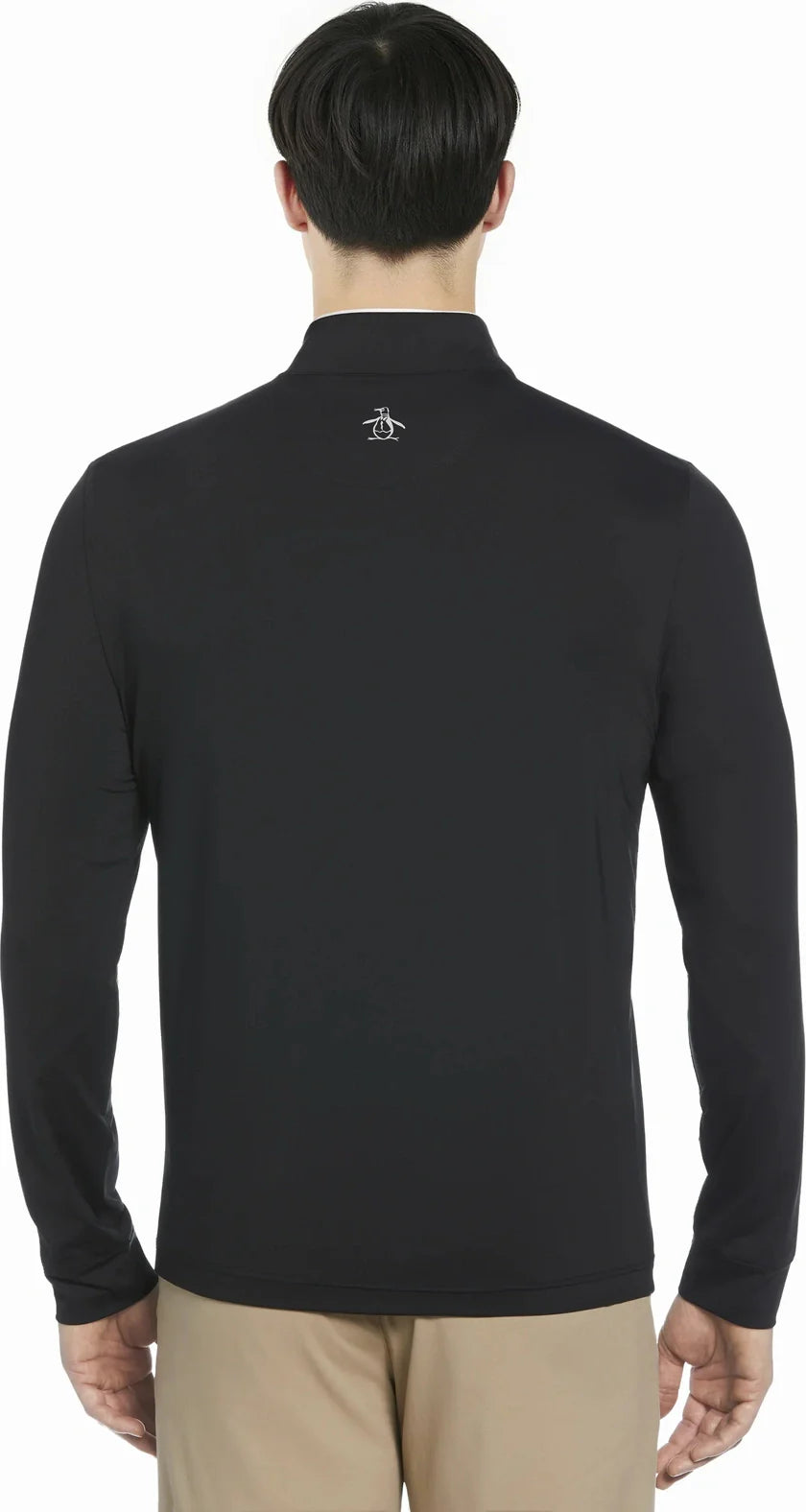 Penguin Golf Ogm100 Lightweight Earl 1/4 Zip Pullover - Caviar - Adult s