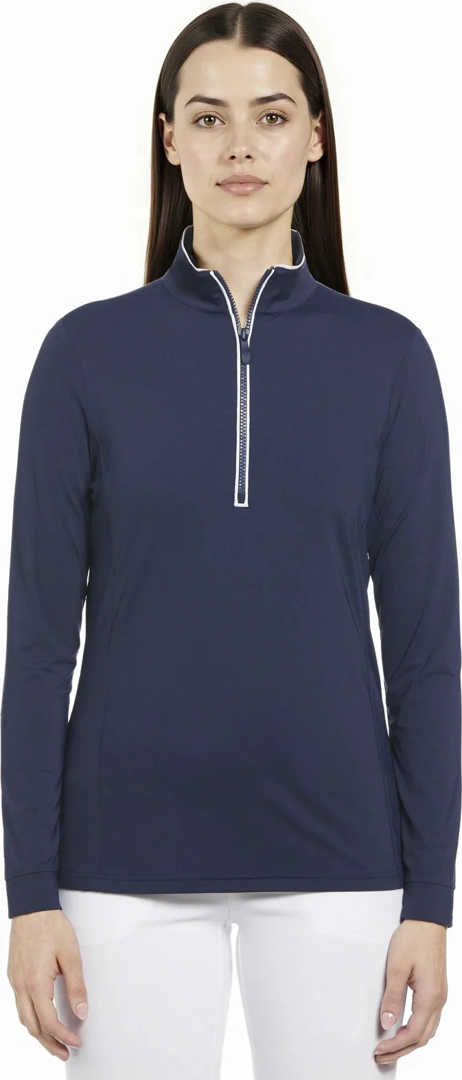 Penguin Golf Ogw103 Lightweight Veronica 1/4 Zip Pullover - Black Iris - Ladies s