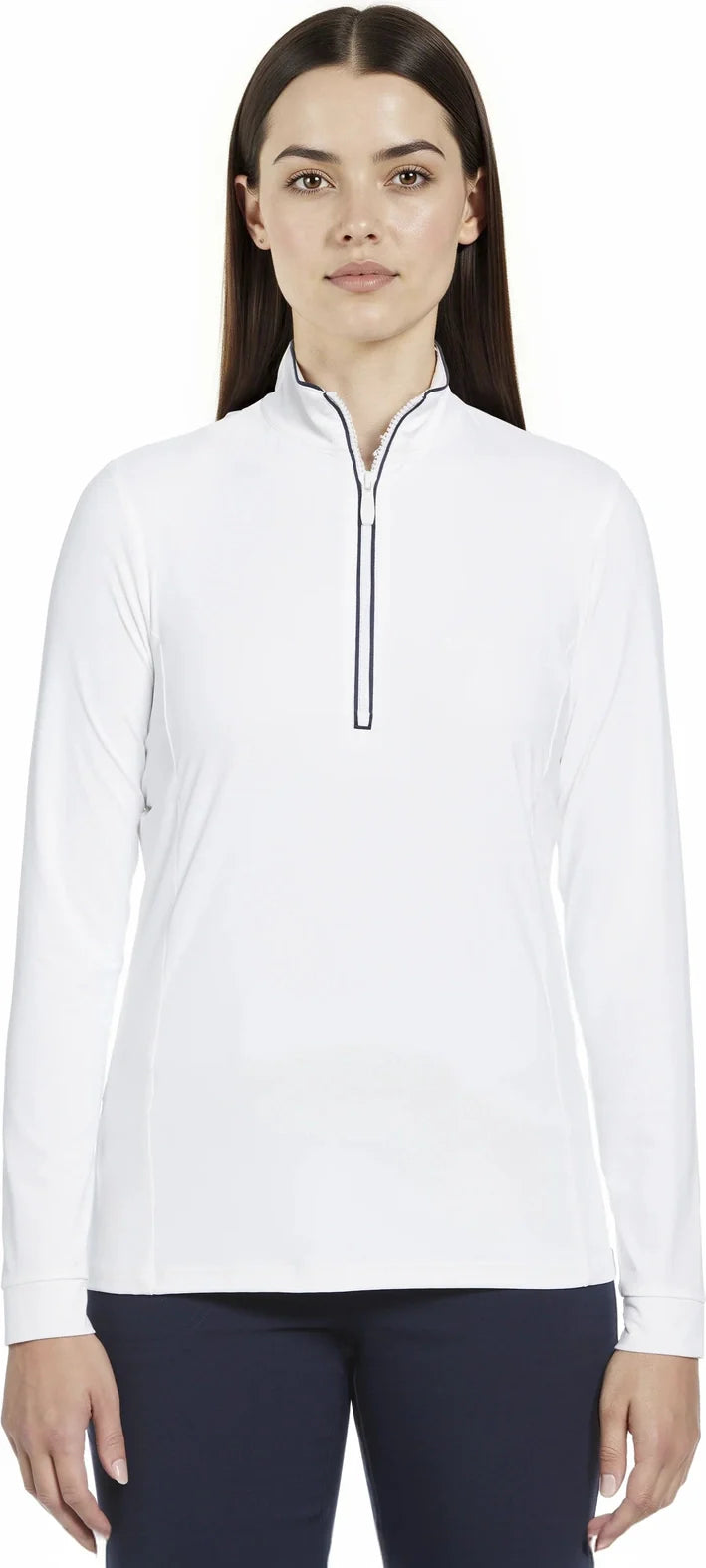 Penguin Golf Ogw103 Lightweight Veronica 1/4 Zip Pullover - Bright White - Ladies s