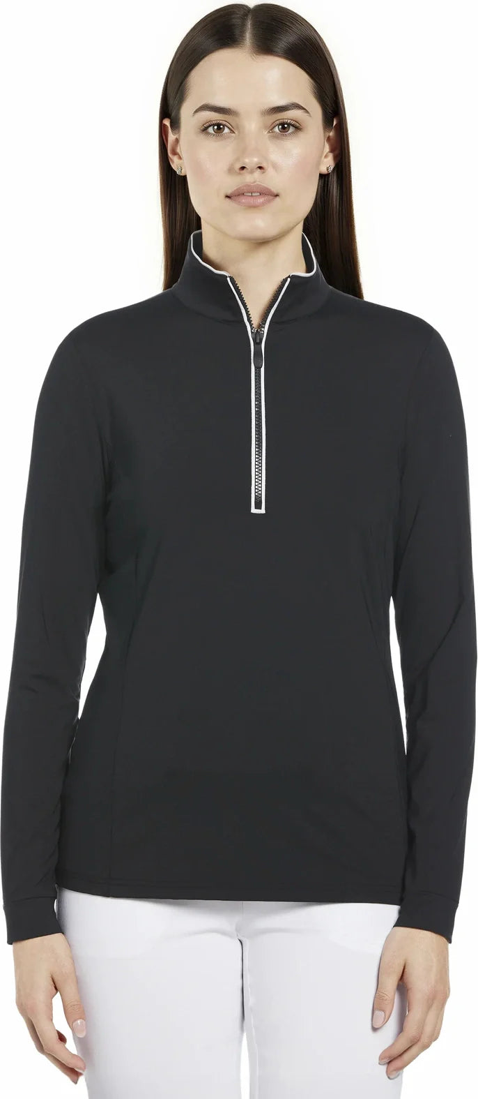 Penguin Golf Ogw103 Lightweight Veronica 1/4 Zip Pullover - Caviar - Ladies s