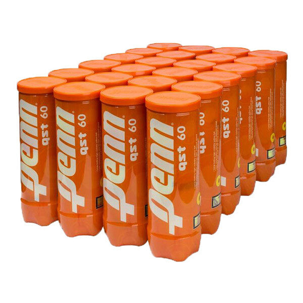 Penn QST 60 Low Compression Tennis Balls Case 24x - Yellow Orange - HIT a Double
