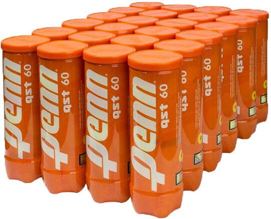 Penn Qst 60 Low Compression Tennis Balls (case 24x) - Yellow Orange