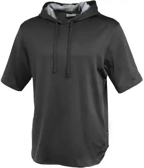 Pennant 183 Short Sleeve Warmup Hoodie - Black