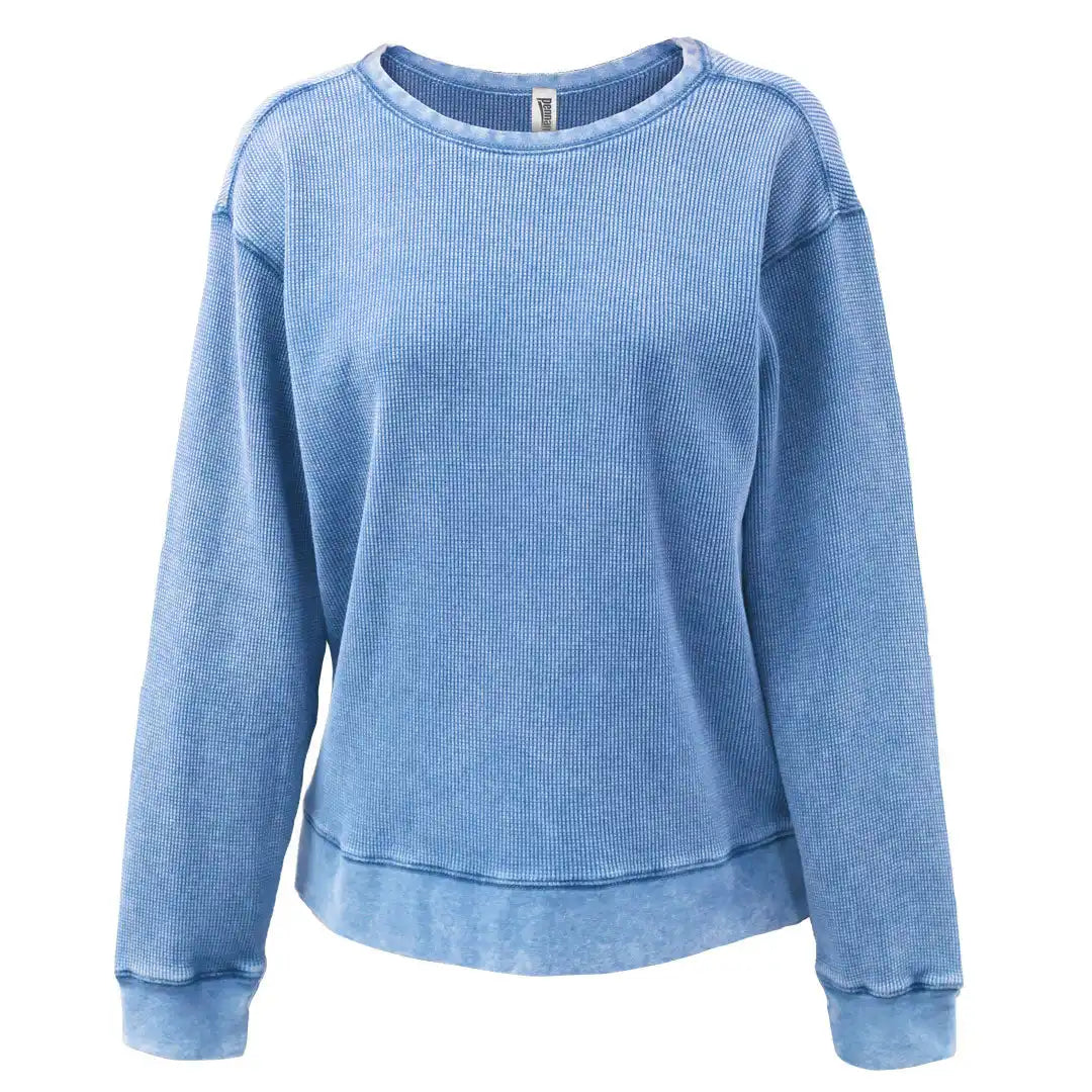 Pennant 5433 Mini Waffle Crew Blue