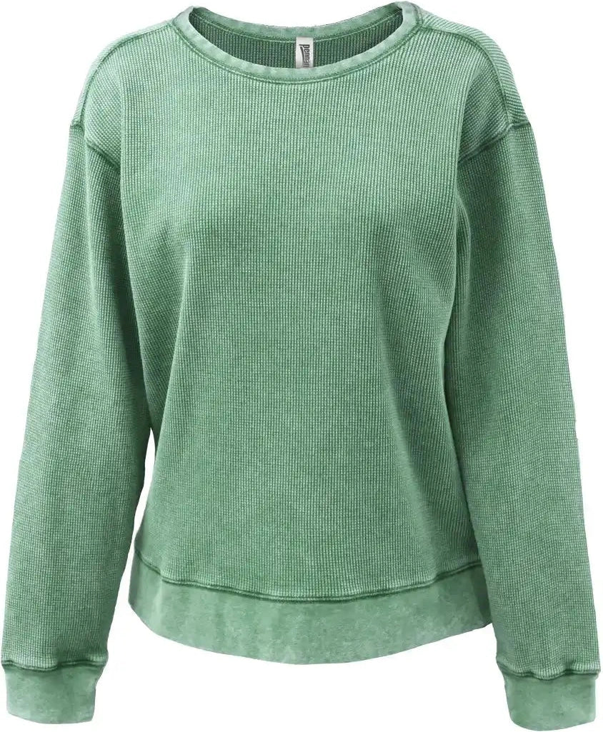 Pennant 5433 Mini Waffle Crew Green