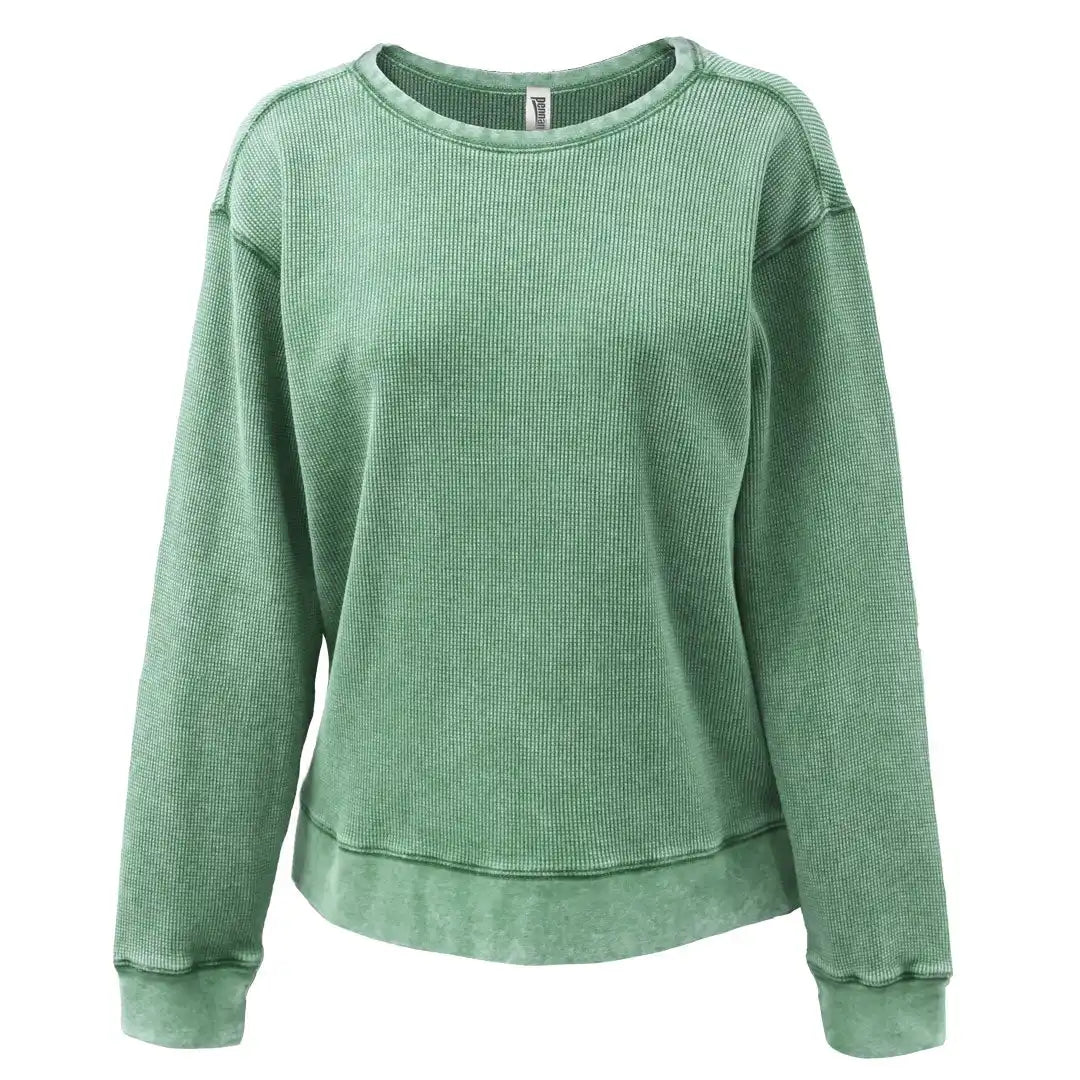 Pennant 5433 Mini Waffle Crew Green