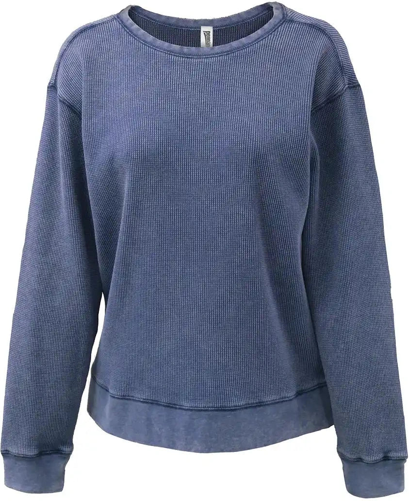 Pennant 5433 Mini Waffle Crew Navy