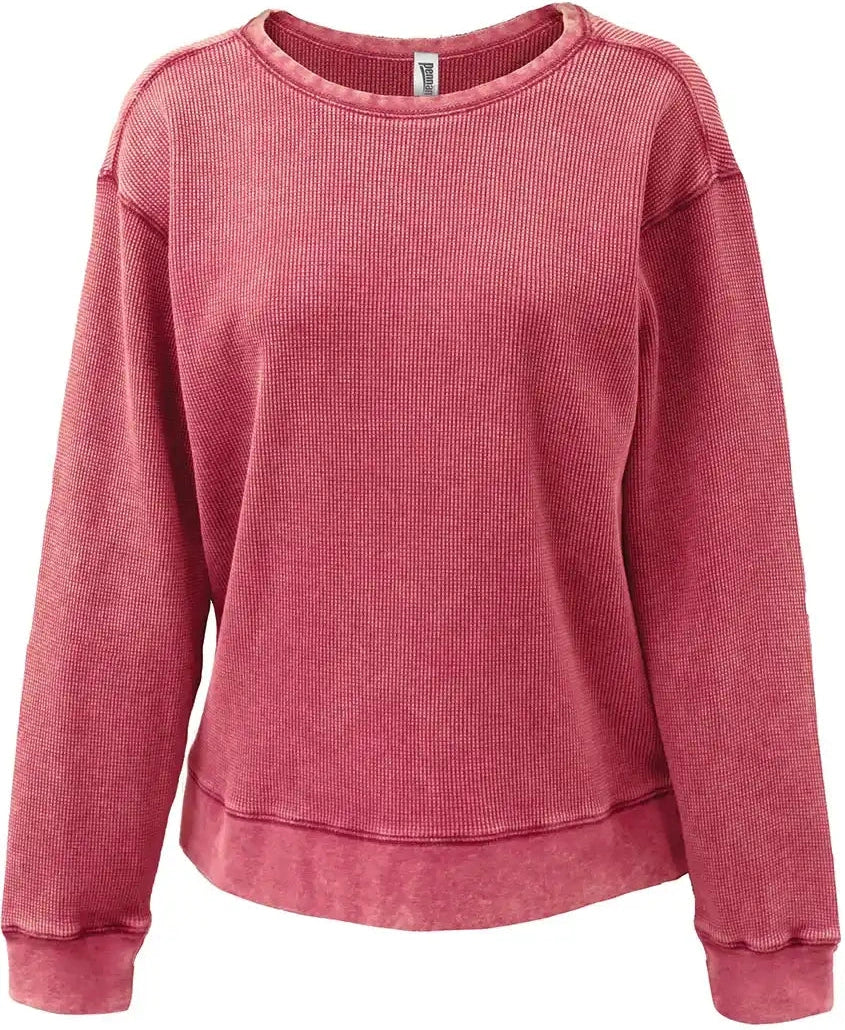 Pennant 5433 Mini Waffle Crew Red