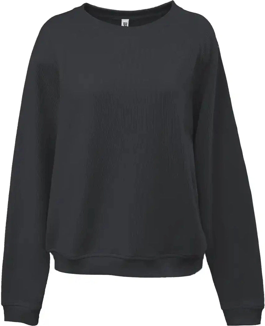 Pennant 5448 Modern Cord Womens Crew Black