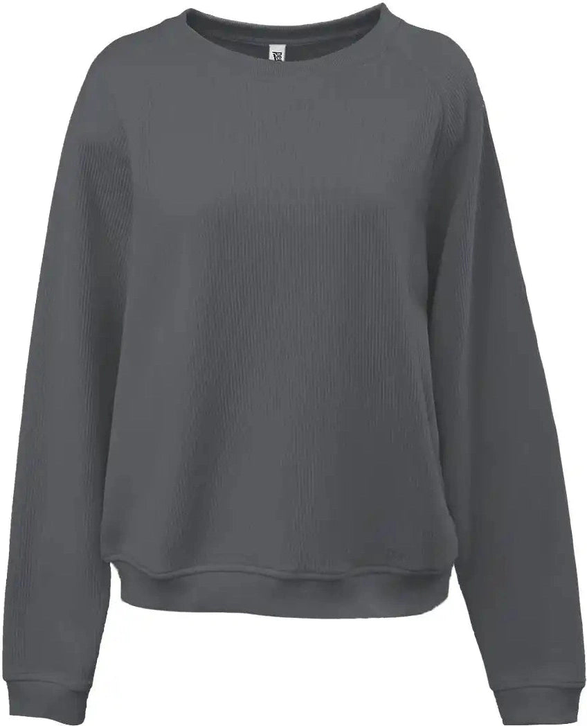 Pennant 5448 Modern Cord Womens Crew Coal Gray