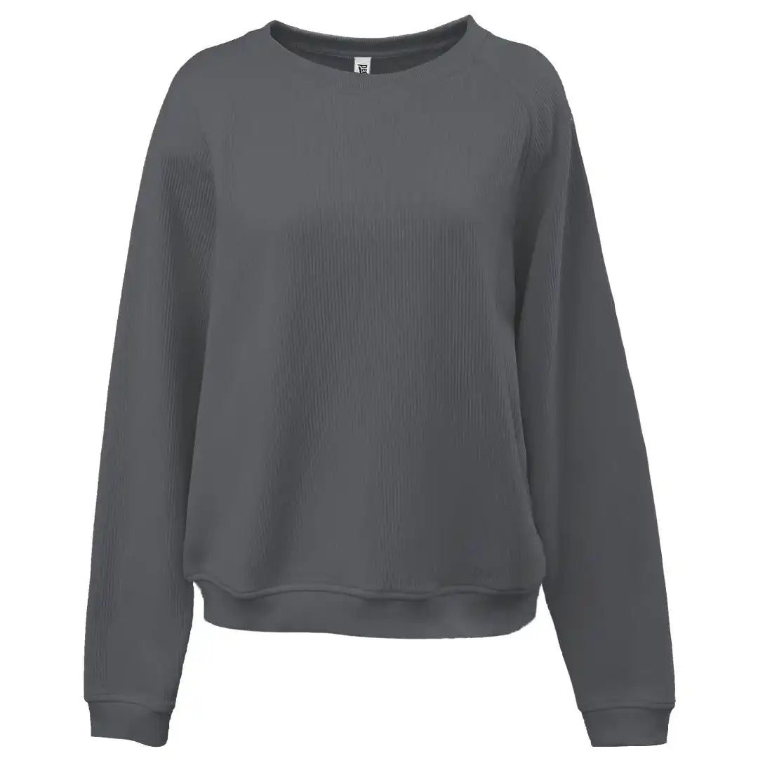 Pennant 5448 Modern Cord Womens Crew Coal Gray
