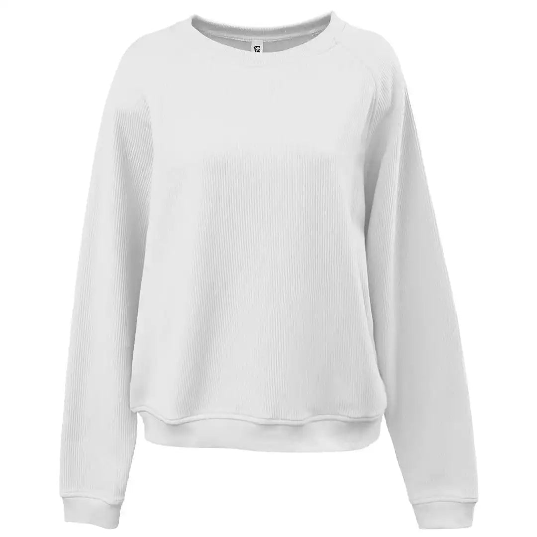 Pennant 5448 Modern Cord Womens Crew White